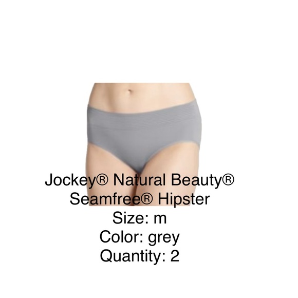 Jockey Other - 2 PAIR Jockey Natural Beauty Seamfree Hipster - Gray